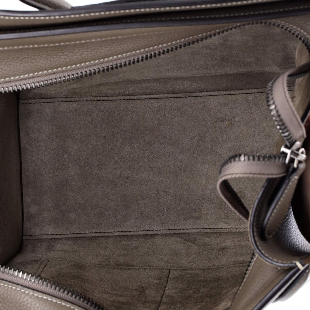 Celine Luggage Bag Grainy Leather Micro #242674C16B - Picture 5 of 7